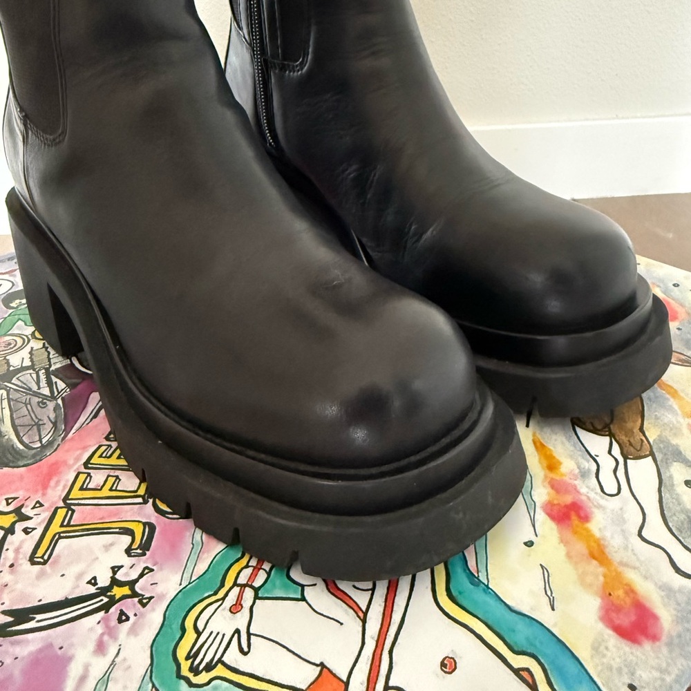 Jeffrey Campbell Lopped Black Leather Boots - Picture 7 of 11